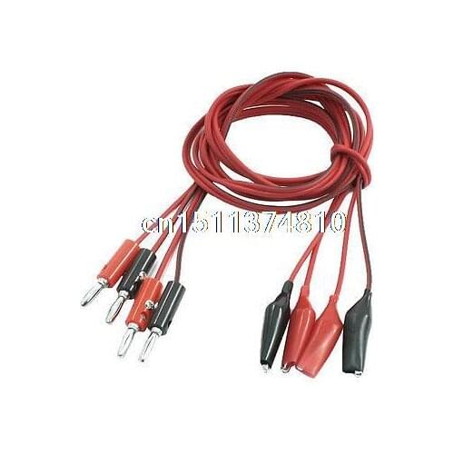 Switching Power SupplyMultimeter Power Supply Alligator Clip to Banana Plug Test Lead Cable 1M 2 Pair