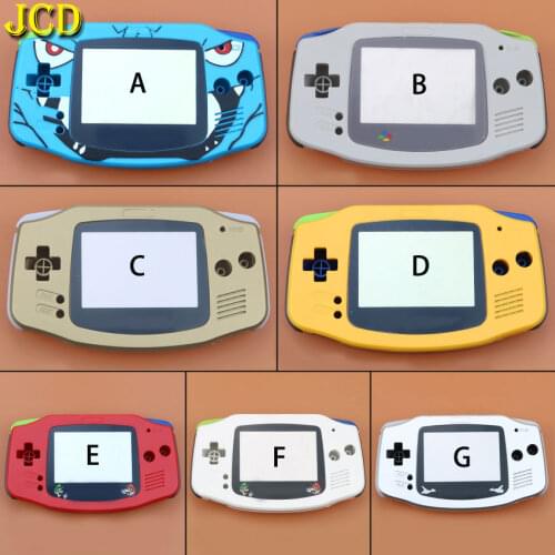 JCD 1PCS Full Set Housing Shell Case Cover + Screen Lens Protector + Stick Label for Gameboy Advance GBA Console