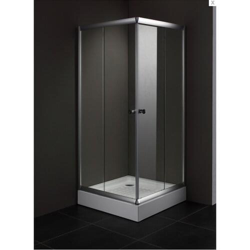 2016 hot sales wholesale clear tempered glass shower screens with sliding door square shower enclosure AC900F