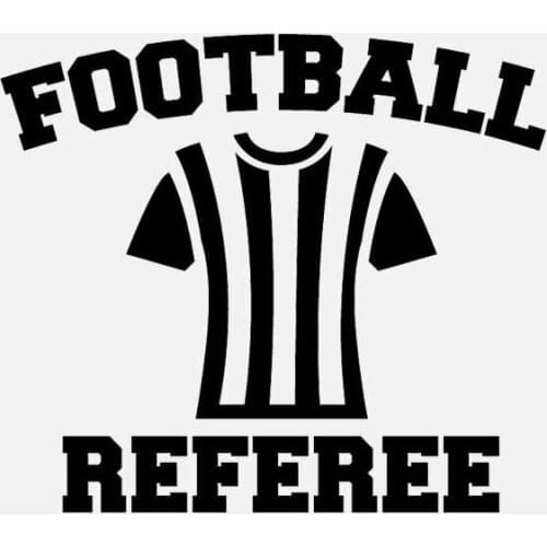 Car Referee Fashionable Personalized Football Referee Exquisite Car Decoration Sunscreen Waterproof Black/White, 14cm * 12cm