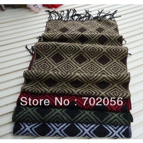 Just arrival mens plaid scarf checker SCARF scarves stole 180*32cm mixed color 18pcs/lot #3059