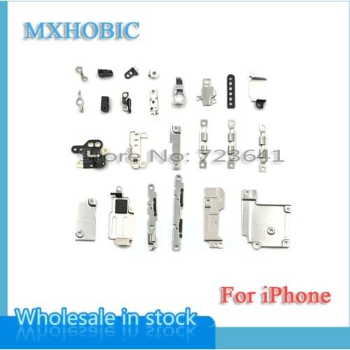 MXHOBIC 20sets/lot Inner Accessories Inside Small Metal Parts for iPhone 6 6S Plus 6G Holder Bracket Shield Plate Set Kit