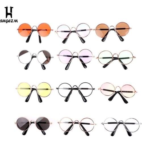 For 12'' Dolls Hippy Clear Lens Round Frame Eye Wear Eye Glasses Doll Transparent Lens Round Frame Glasses Glasses
