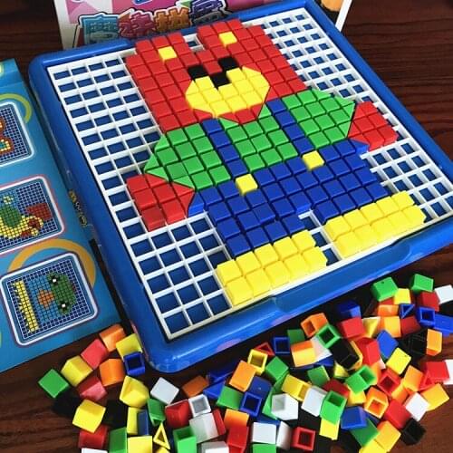 Plastic Building Blocks Boxed Baby Toy Soft Compatible Touch Hand Blocks DIY Block Toy For Children Juguetes Kids Toys BK50JM