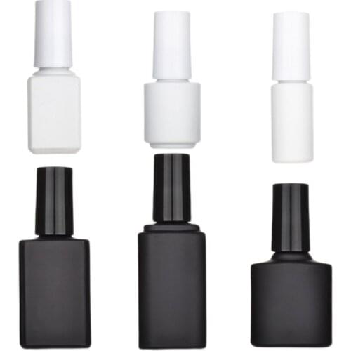 Wholesale Empty Glass Nail Polish Bottle With Lid Brush Paint Glue Containers Nail art Vials Nail Art Oil Packing Bottles