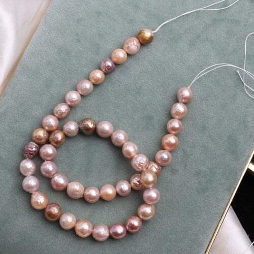 Freshwater pearl reborn keshi pink/purple Edison FPPJ wholesale nature loose beads 38CM for DIY jewelry