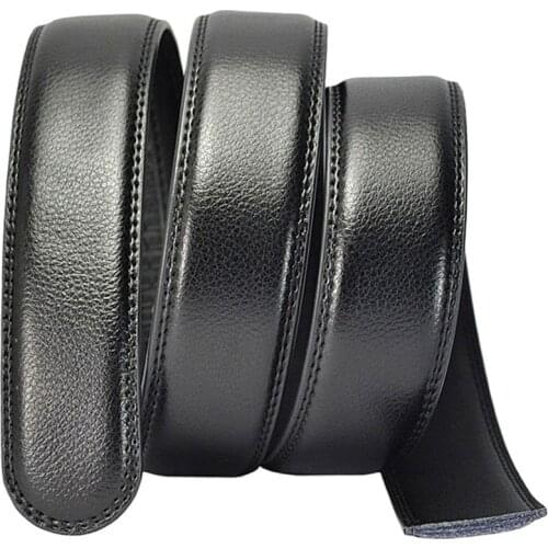 Automatic belt body for men women No buckle Width 3.5cm Length 110-130cm Black Brown Red Blue Leather Designers high quality