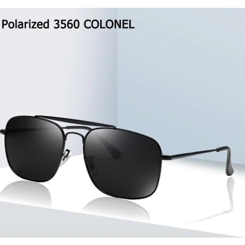 JackJad 2020 Classic Vinatge 3560 THE COLONEL Style Polarized Sunglasses Men Square Pilot Brand Design Sun Glasses Oculos De Sol