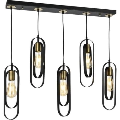Modern 2021 Apli̇qa Cocoon 5Li Row Black chandelier chandelier люстра
