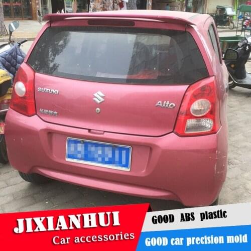For Alto Spoiler 2014-2018 Suzuki Alto Spoiler ABS plastic Material Car Rear Wing Color Rear Spoiler