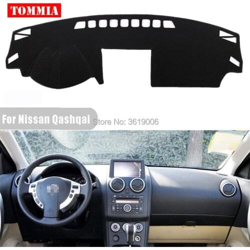 TOMMIA Interior Dashboard Cover Light Avoid Pad Photophobism Mat Sticker For Nissan Qashqai 2008-2015