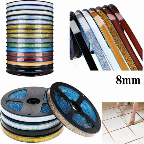 Tile Gap Tape Waterproof Mildew-proof Seam Decorative Stickers Floor Line(glue) Skirting Baseboard Wall Room Ceiling