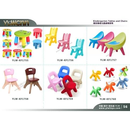 High quality kindergarten table and chair,nursery school plastic equipment,park center accesories