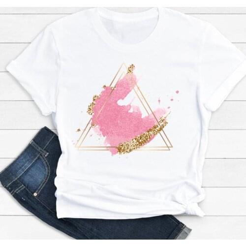 Women Clothes Cartoon Watercolor New Cute 2021 Ladies Summer Print Fashion Tshirt Female Short Sleeve Tee Top Graphic T-shirt