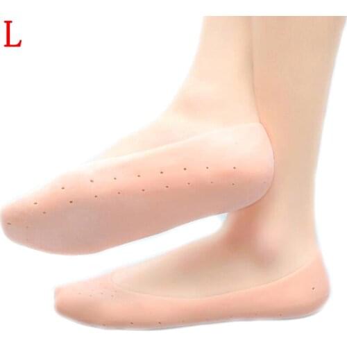 1 Pair of Socks Silicone Moisturizing Gel Heel Protect Socks Dry Cracked Foot Sleeves Relieve Heel Pain Foot Treatment Protector