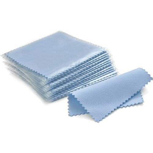 10PCS/Lot Jewelry Cleaning Cloths Wiping Cloth Of Jewelry With Individual Package Soft Clean Wipe Tool For Silver Gold Anti Dust