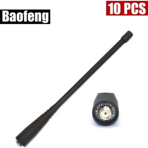 10PCS Original BAOFENG 136-174/400-520Mhz SMA-F Antenna For Baofeng UV-5R UV-5RA/B/+/E+ UV-B5 UV-B6 Radios with free shipping