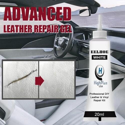 2 PCs Car Care Kit Leather Skin Refurbish Repair Liquid Tool Auto Seat Sofa Coats Holes Scratch Cracks Restoration Black For Car