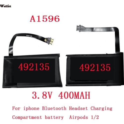 A1596 Real 400mAh Battery For Airpods 1 2 Wireless Charging Box Case Battery A1596 020-00098