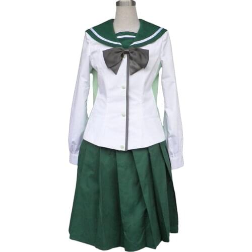 Anime HIGH SCHOOL OF THE DEAD Saeko Busujima Cosplay Fujimi Academy School Girls Uniform Costumes For Christmas Carnival Party