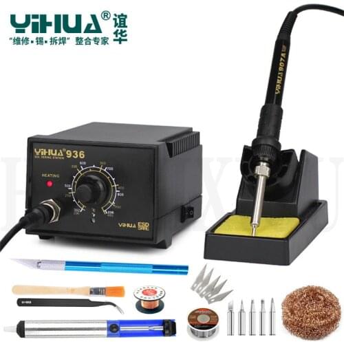 YIHUA 936 110V/220V Anti static electric welding machine Lead Free Temperature Controlled Soldering Station Rework Soldering Iro
