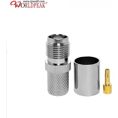 Free shipping 20pcs TNC female straight for rg214 cable connector