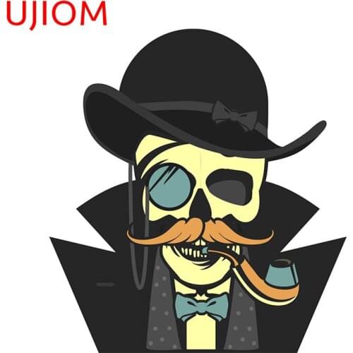 UJIOM Private Investigator Skull Decor Poster Decals Bedroom Accessories Living Room Decor Wall Stickers Wallpaper Waterproof