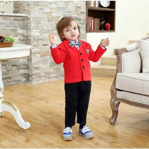 Kids Clothes Boys 2 Years 3 Years Baby Boy Winter Clothes Sets Back To School Outfit and Pant Two Piece Suit for Atummn