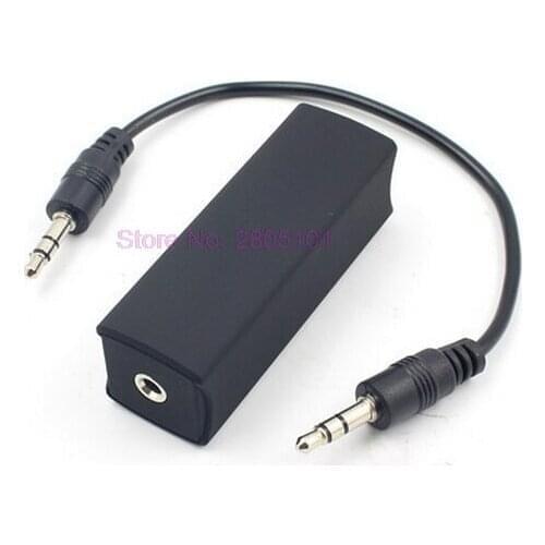 Dhl or fedex 100pcs Ground Loop Noise Isolator Audio Anti-jamming Device Noise Isolator 3.5mm Audio for Car Audio System