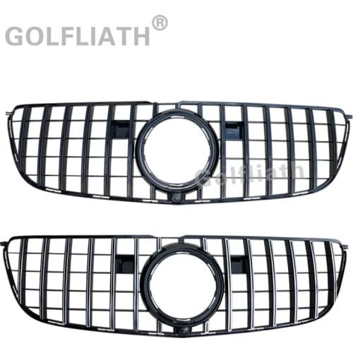 For GLS class X166 GT R Grille Grill for Mercedes Benz GLS class GLS63 front grille 2016-2018