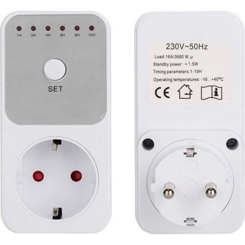 Electronic Digital Timer Switch Kitchen Timer Outlet 230V 50HZ Energy Saving Programmable Timing Socket EU FR US BR Plug