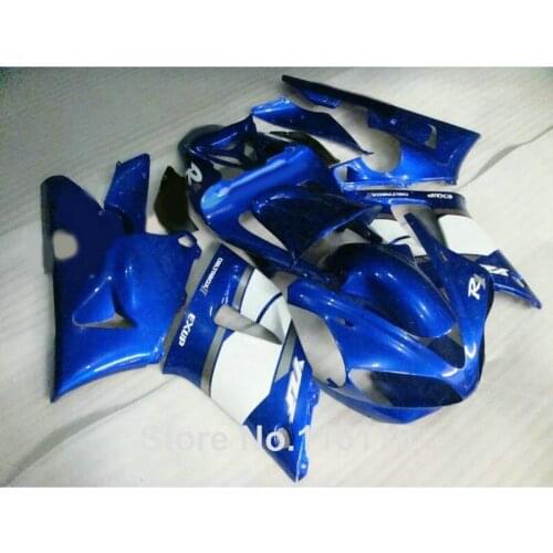 Fairing kit for YAMAHA YZF R1 2000 2001 blue black white fairings R1 00 01 full set full injection 1410
