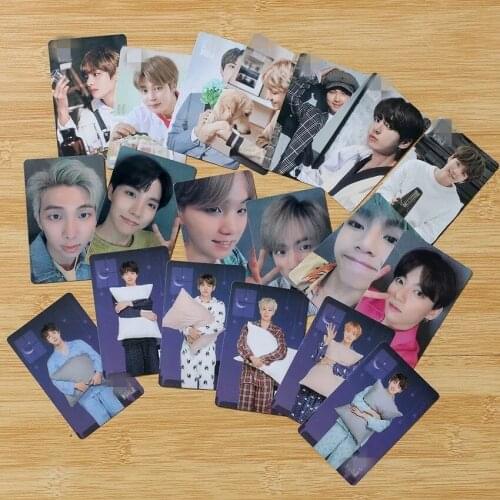 KPOP Bangtan Boys Poster WORLD OST Album Lomo Cards Pajamas Game Cards V Suga Jk Photo Double-sided Card Poster HD Photocard 7pc