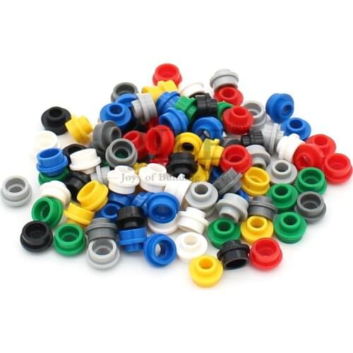 Moc Plate Round 1x1 with Open Stud 85861 DIY Creative Enlighten Building Block Bricks Compatible Assembles Particles