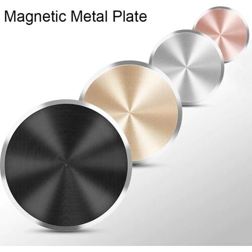 Metal Plate Disk Thread Sticker on Magnetic Car Socket for iphone Sheet Metal Plate Disk for Mobile Phone Holder Car Stand Mount