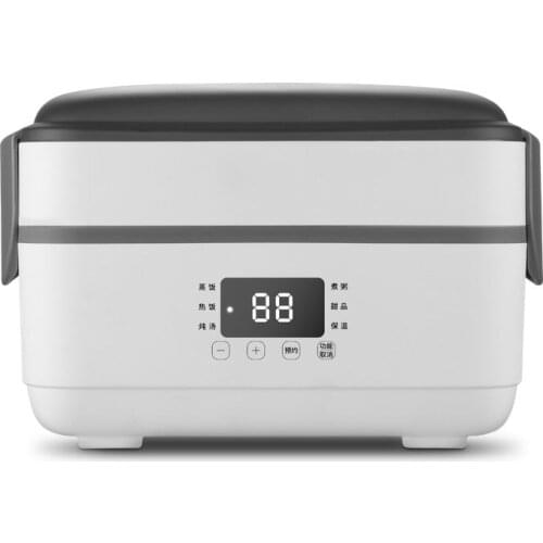 220V Multi-function Rice Cooker Stainless Steel Liner Electric Lunch Box Insulation Heating Personal Cooking Appliances