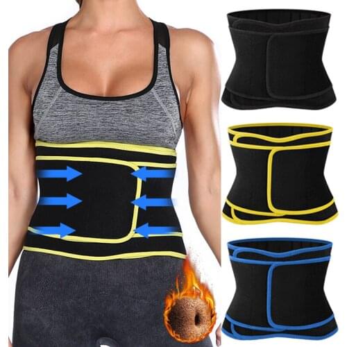 Neoprene Sauna Waist Trainer Corset Sweat Belt for Women Sweat Neoprene Trimmer Cincher Slimming Body Shaper Faja Shapewear
