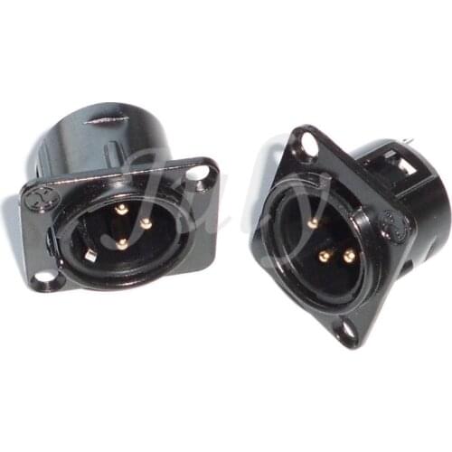 NEUTRIK music group Yongsheng Nutrick technology gold-plated balanced seat signal three-core XLR XLR male and female seat