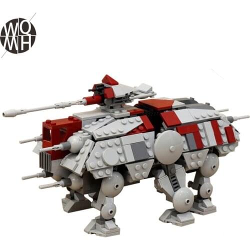 NEW 556pcs Star Series Toys Walking AT-TE Simulation Figures Model MOC Building Blocks Bricks Creative Gift for Kids To