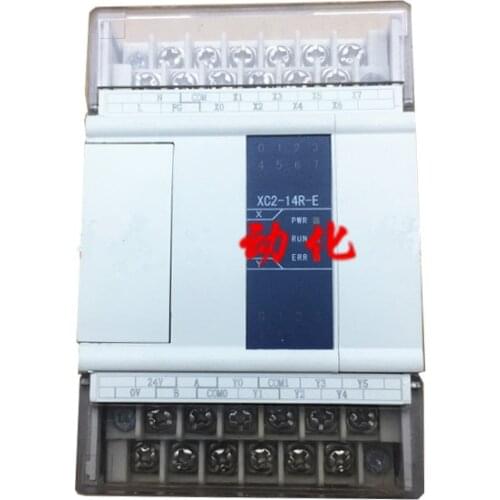 New Original Programmable Controller PLC Module DI 8 DO 6 Relay Output XC2-14R-E AC220V 2COM Well Tested Working