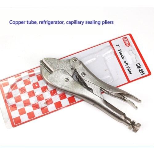 Pinch-off Plier CM-201 Sealing Pliers Air Conditioners Refrigerators Refrigeration Tool 7" Copper Repair Parts Tool