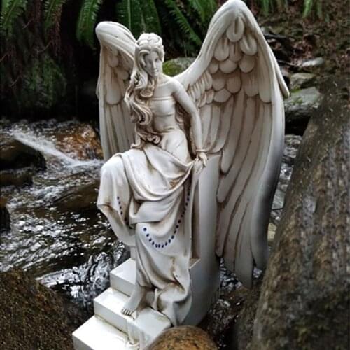 Resin Crying Angel Statue Garden Decorative Sculpture Home Walls Resin Craft Decoration Gift Crafts Ornaments Art home Decor