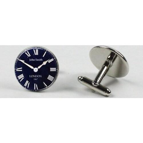 Popular minimalist clock dial fashion cufflinks mens shirt accessories