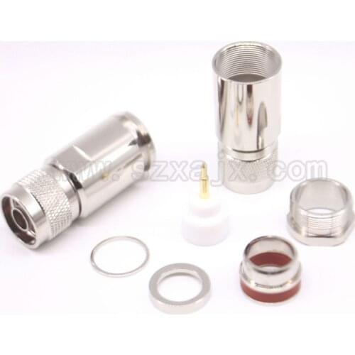 Rf coaxial connector N male clamp for LMR600 12D-FB cable free shipping