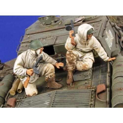 Unassambled 1/35 Soviet Russian Tank Riders soldier Historical Resin kit miniature model Unpainted