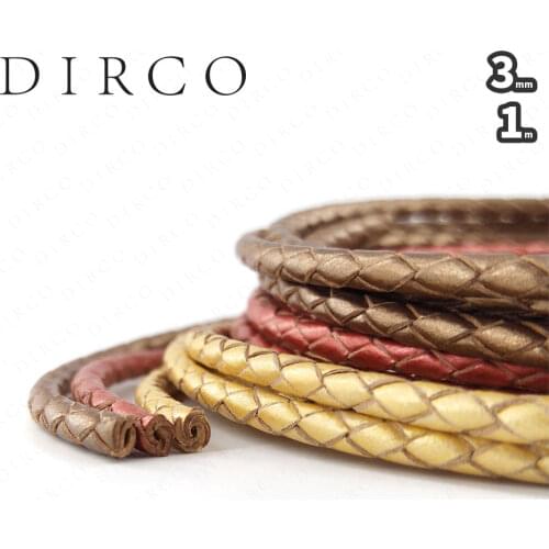 About the Fit 3mm 1Meter Pearly Colo Braided Split Genuine Leathers Round Real Leather Cords Jewelry Accessories Woven Ropes