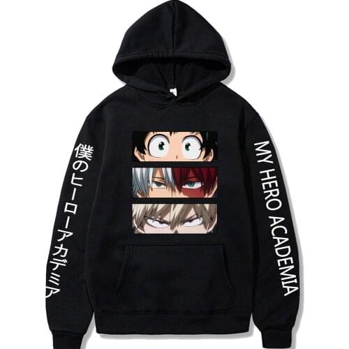 Funny My Hero Academia Hoodies Men Women Long Sleeve Sweatshirt Bakugou Shoto Todoroki Bluzy Tops Clothes