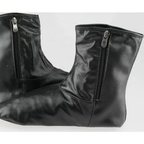 Unisex Muslim Prayer Socks Black Islamic Pray Warm Floor Leather Velvet Socks Men Socks Leather Calcetines Hombre Islamic Men