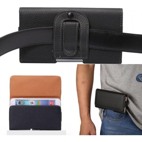Universal Belt Clip Case Celular For Samsung Galaxy A20e A10 A20 A30 A40 A50 A60 Leather Cover Waist Bag Holster Accessory