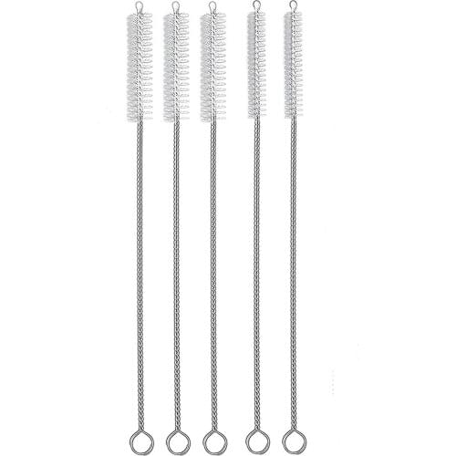 1/5/10PCS Stainless Soft Hair Suction Glass Tube Cleaner Brushes Tools Fish Tank Straw Bottle Cleaning Brush